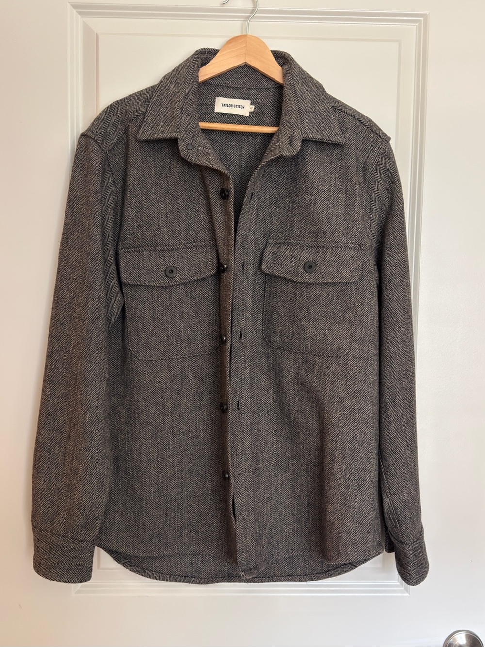 Taylor Stitch Explorer Wool Herringbone Shirt Jacket